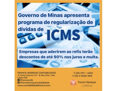 Governo de Minas apresenta programa de regularização de dívidas de ICMS