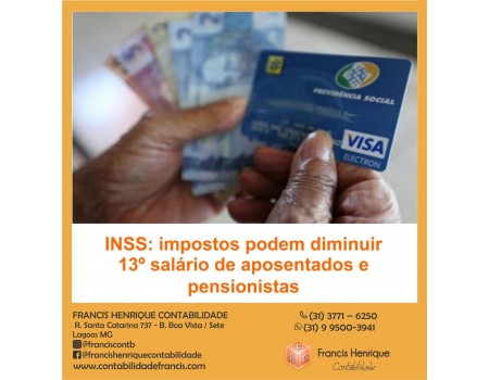 INSS: impostos podem diminuir 13º salário de aposentados e pensionistas