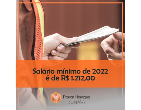 Entra em vigor o novo salário mínimo de R$ 1.212