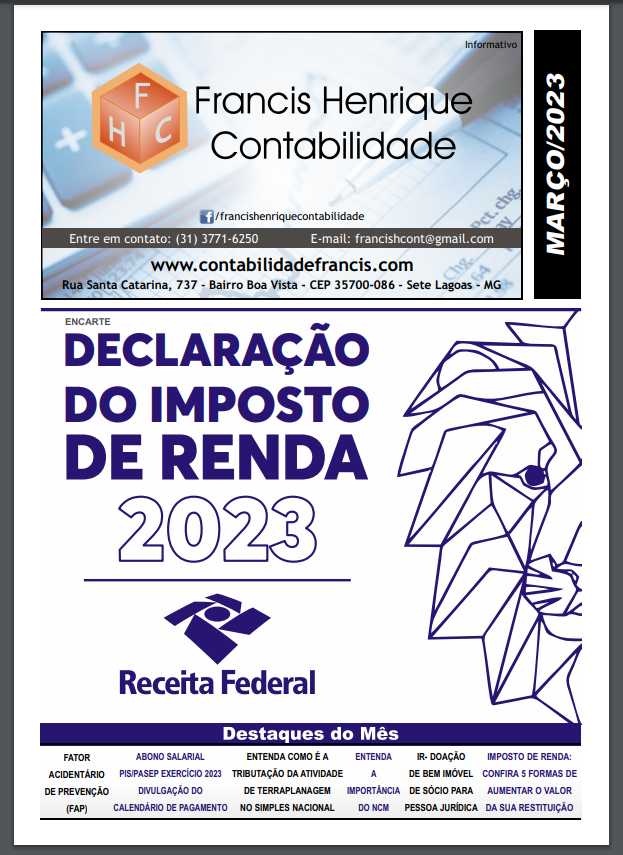 INFORMATIVO MARÇO 2023