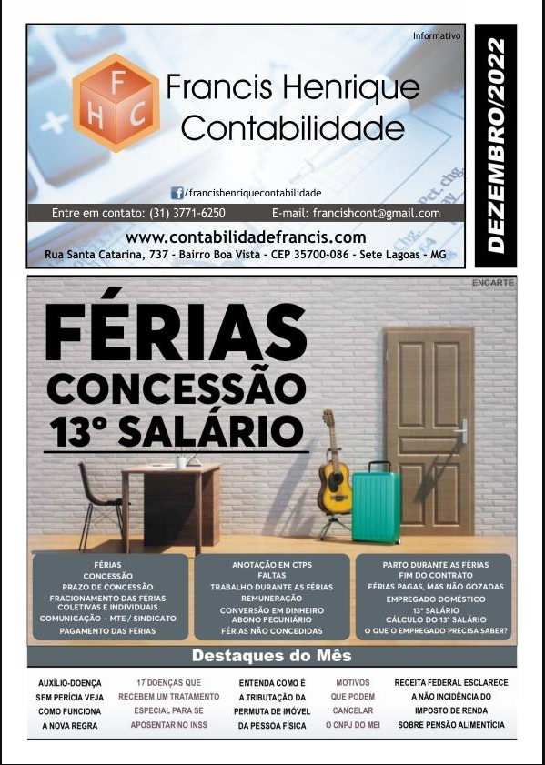 INFORMATIVO DEZEMBRO 2022