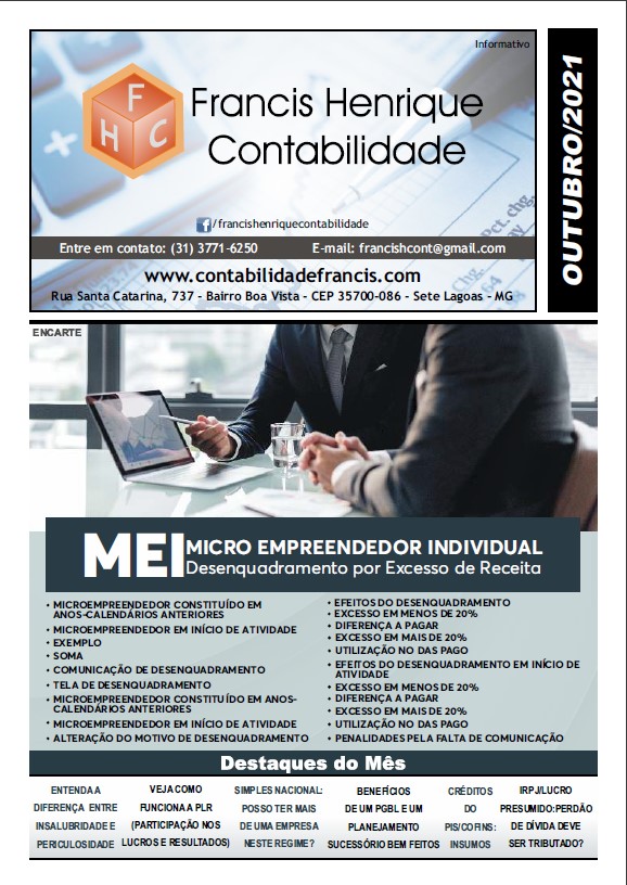 INFORMATIVO OUTUBRO 2021